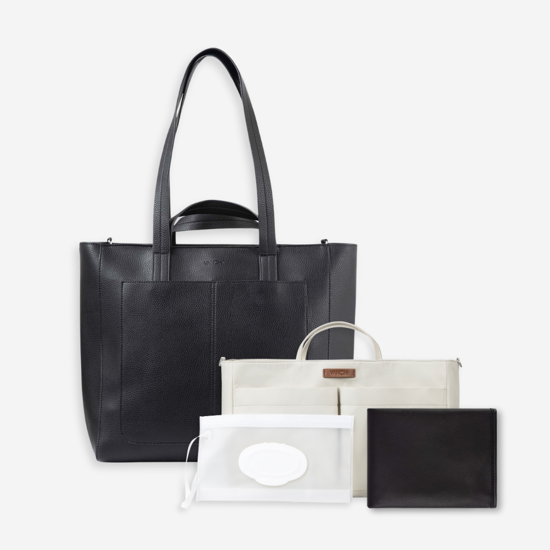 NEW Ida Tote + Baby Kit (Vegan) Black