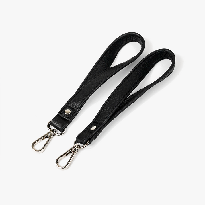 VANCHI Vegan Leather Pram Clips Black