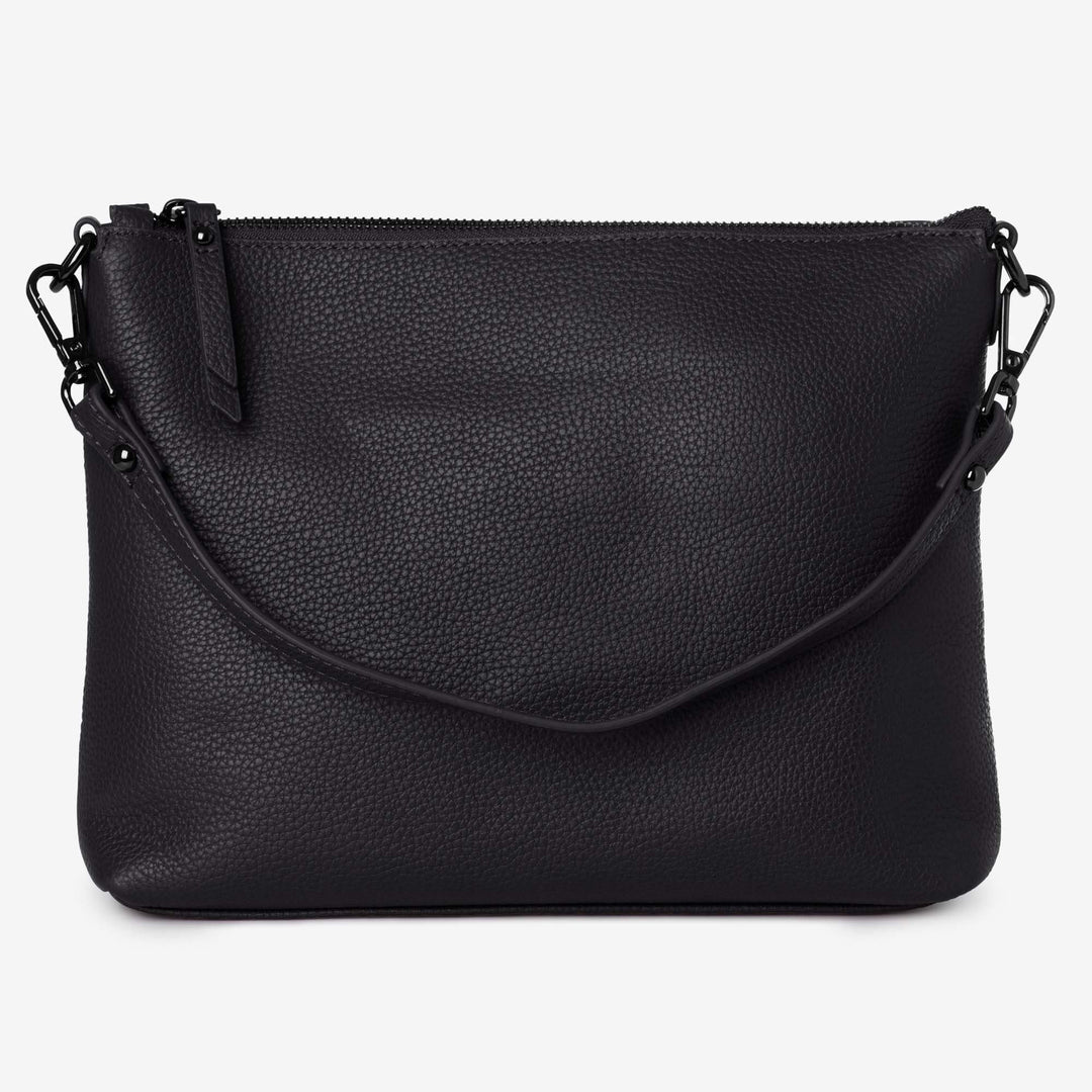 Everyday Leather Crossbody Bag Black